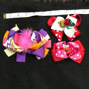 💰Lot of 3 boutique bows💰